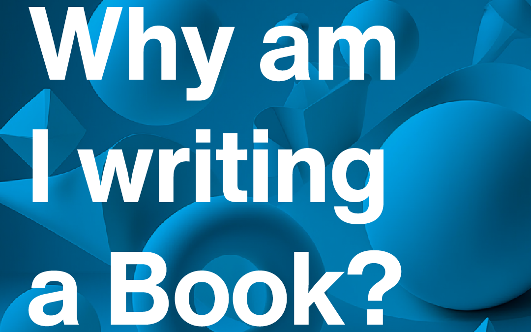 I'm writing a book I swore I'd never write